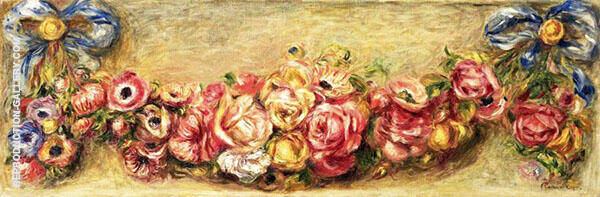 Garland of Roses 1910 by Pierre Auguste Renoir | Oil Painting Reproduction