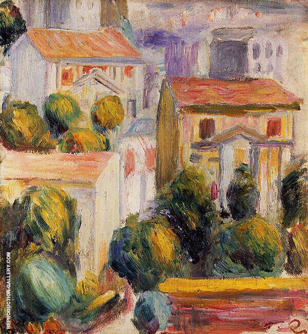 House at Cagnes by Pierre Auguste Renoir | Oil Painting Reproduction