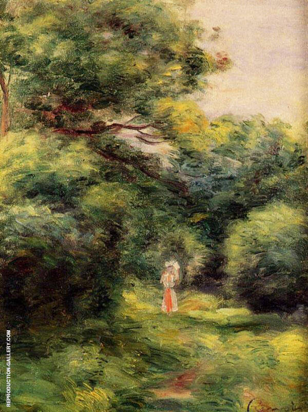 Lane in The Woods Woman with a Child in Her Arms 1900 | Oil Painting Reproduction