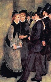 Leaving The Conservatoire 1877 By Pierre Auguste Renoir