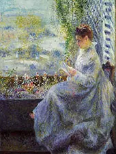 Madame Chocquet Reading 1876 By Pierre Auguste Renoir