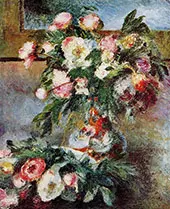 Peonies 1878 By Pierre Auguste Renoir