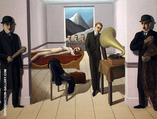 The Threatened Assassin 1926 by Rene Magritte | Oil Painting Reproduction