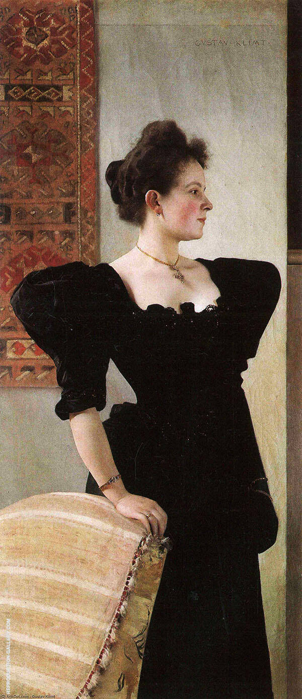 Portrait of Marie Breunig 1894 by Gustav Klimt | Oil Painting Reproduction