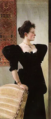 Portrait of Marie Breunig 1894 By Gustav Klimt