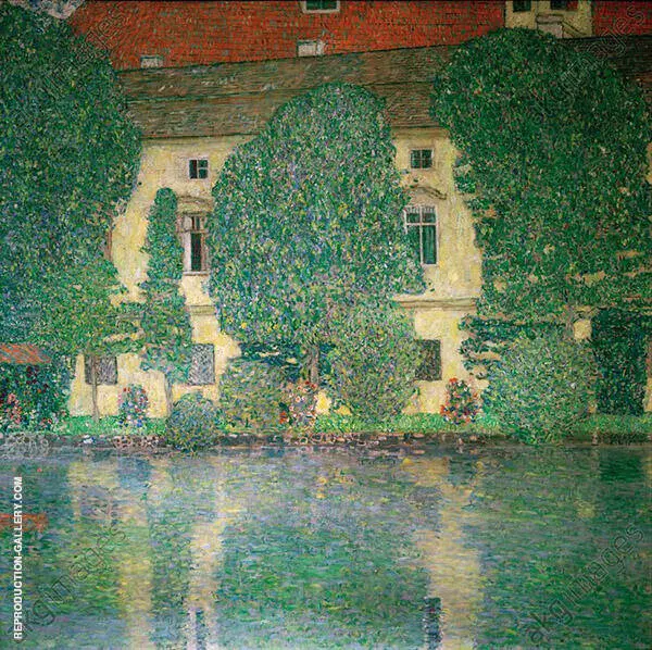 Schloss Kammer on Lake Attersee III 1910 By Gustav Klimt