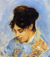 Portrait of Madame Claude Monet 1872 By Pierre Auguste Renoir