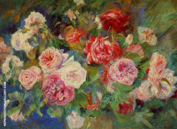 Roses 1885 by Pierre Auguste Renoir | Oil Painting Reproduction