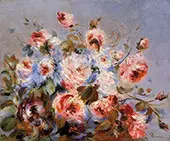 Roses from Wargemont 1885 By Pierre Auguste Renoir