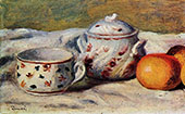 Still Life with Cup and Sugar Bowl 1904 By Pierre Auguste Renoir