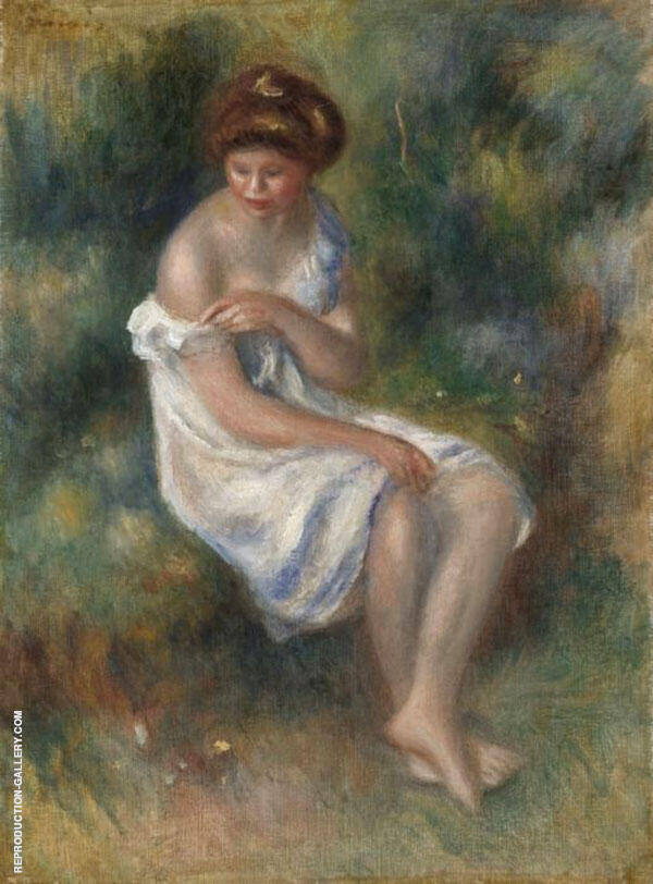 The Bather by Pierre Auguste Renoir | Oil Painting Reproduction