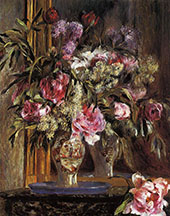 Vase of Flowers 1871 By Pierre Auguste Renoir