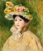 Woman with Capeline By Pierre Auguste Renoir