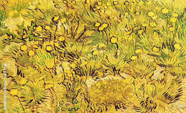 A Field of Yellow Flowers by Vincent van Gogh | Oil Painting Reproduction