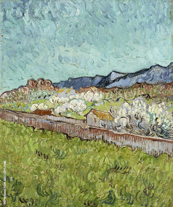 At The Foot of The Mountains By Vincent van Gogh