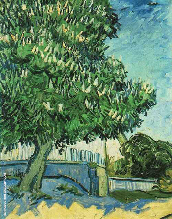 Chestnut Tree in Blossom by Vincent van Gogh | Oil Painting Reproduction