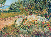 Corner of Voyer d'Argenson Park at Asnieres By Vincent van Gogh