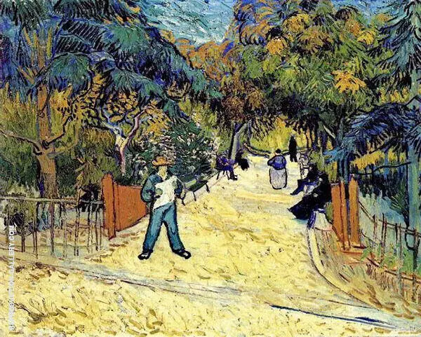 Entrance to The Public Park in Arles 1888 By Vincent van Gogh