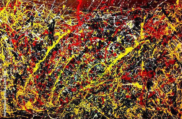 The Accountant Painting By Jackson Pollock (Inspired By)