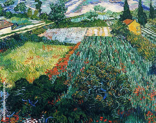 Field with Poppies By Vincent van Gogh