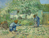 First Steps By Vincent van Gogh