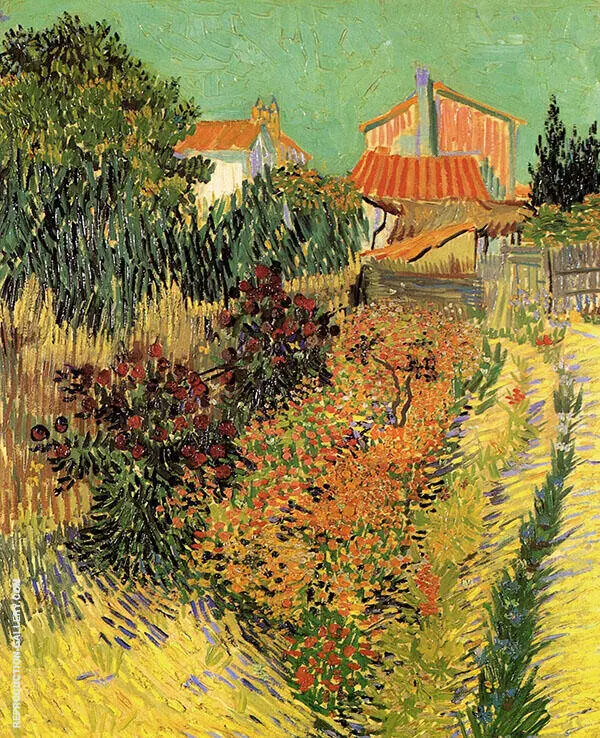 Garden behind a House 1888 By Vincent van Gogh