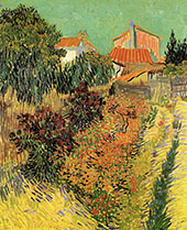 Garden behind a House 1888 By Vincent van Gogh