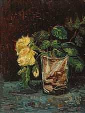 Glass with Roses By Vincent van Gogh