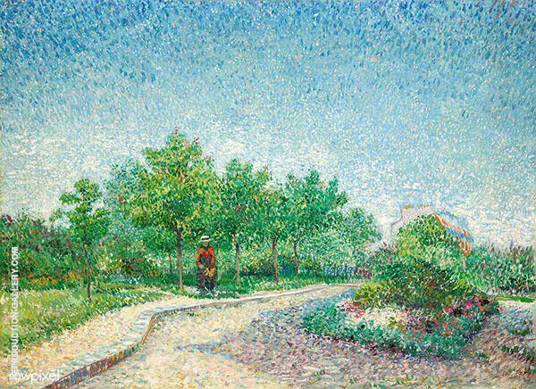 Lane in Voyer Argenson Park at Asnieres By Vincent van Gogh