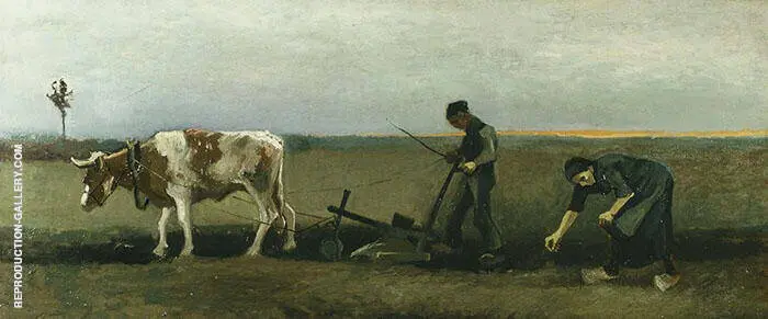 Potato Planting By Vincent van Gogh