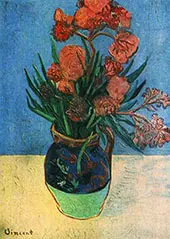 Still Life Vase with Oleanders 1888 By Vincent van Gogh