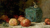 Still Life with Ginger Jar and Apples By Vincent van Gogh