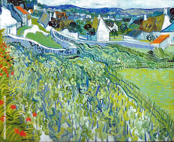 Vineyards with a View of Auvers By Vincent van Gogh