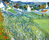 Vineyards with a View of Auvers By Vincent van Gogh