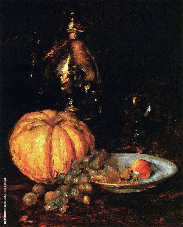 A Belgian Melon by William Merritt Chase | Oil Painting Reproduction