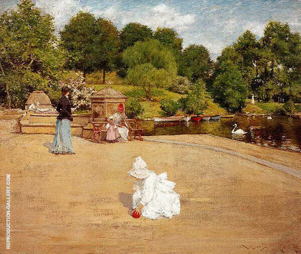 A Bit of The Terrace 1890 By William Merritt Chase