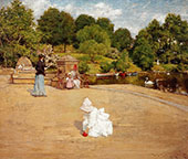 A Bit of The Terrace 1890 By William Merritt Chase