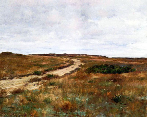 A Hinterland Landscape with Road By William Merritt Chase