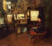 Alice in The Shinnecock Studio By William Merritt Chase