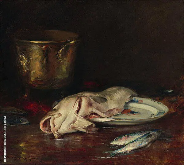 An English Cod By William Merritt Chase