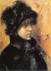 A Portrait Study By William Merritt Chase