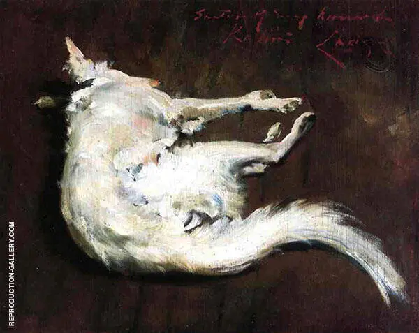 A Sketch of My Hound Kuttie By William Merritt Chase