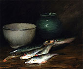 A Small Pile of Fish By William Merritt Chase