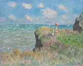 Cliff Walk Pourville 1882 By Claude Monet