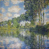 Poplars on the Epte 1891 By Claude Monet
