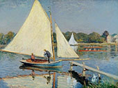 Boaters at Argenteuil 1874 By Claude Monet
