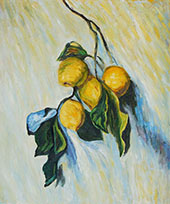 Branch of Lemons 1884 By Claude Monet