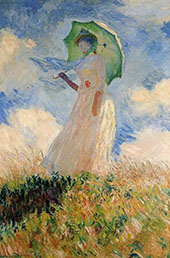 Woman with Parasol 1875 By Claude Monet