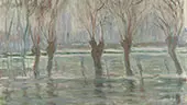Flood Waters at Giverny c1896 By Claude Monet