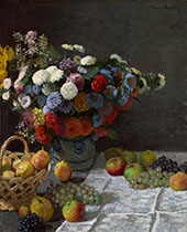 Flowers and Fruit 1869 By Claude Monet